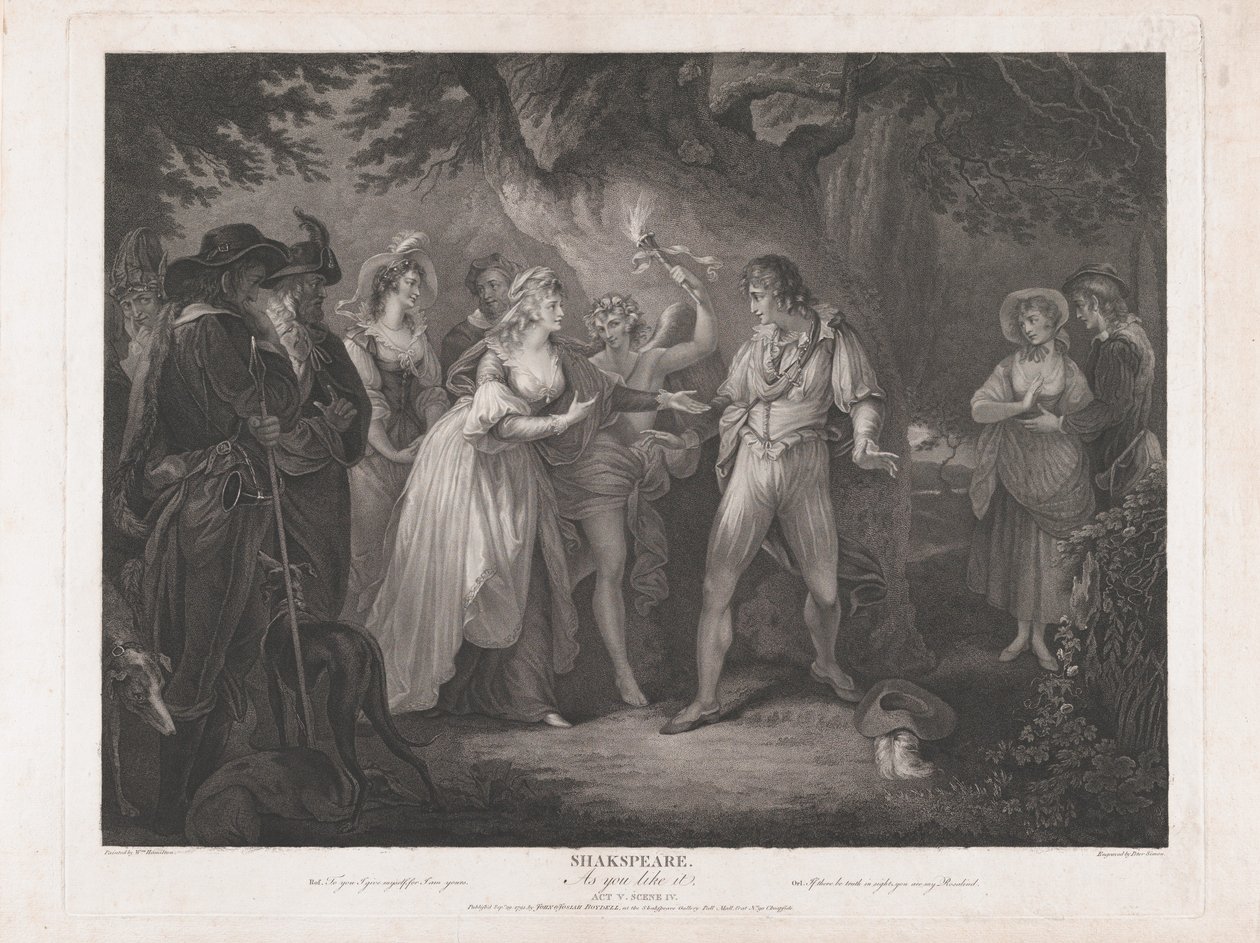 Comme il vous plaira, Acte 5, Scène 4 Shakespeare, 29 septembre 1792 - Peter Simon