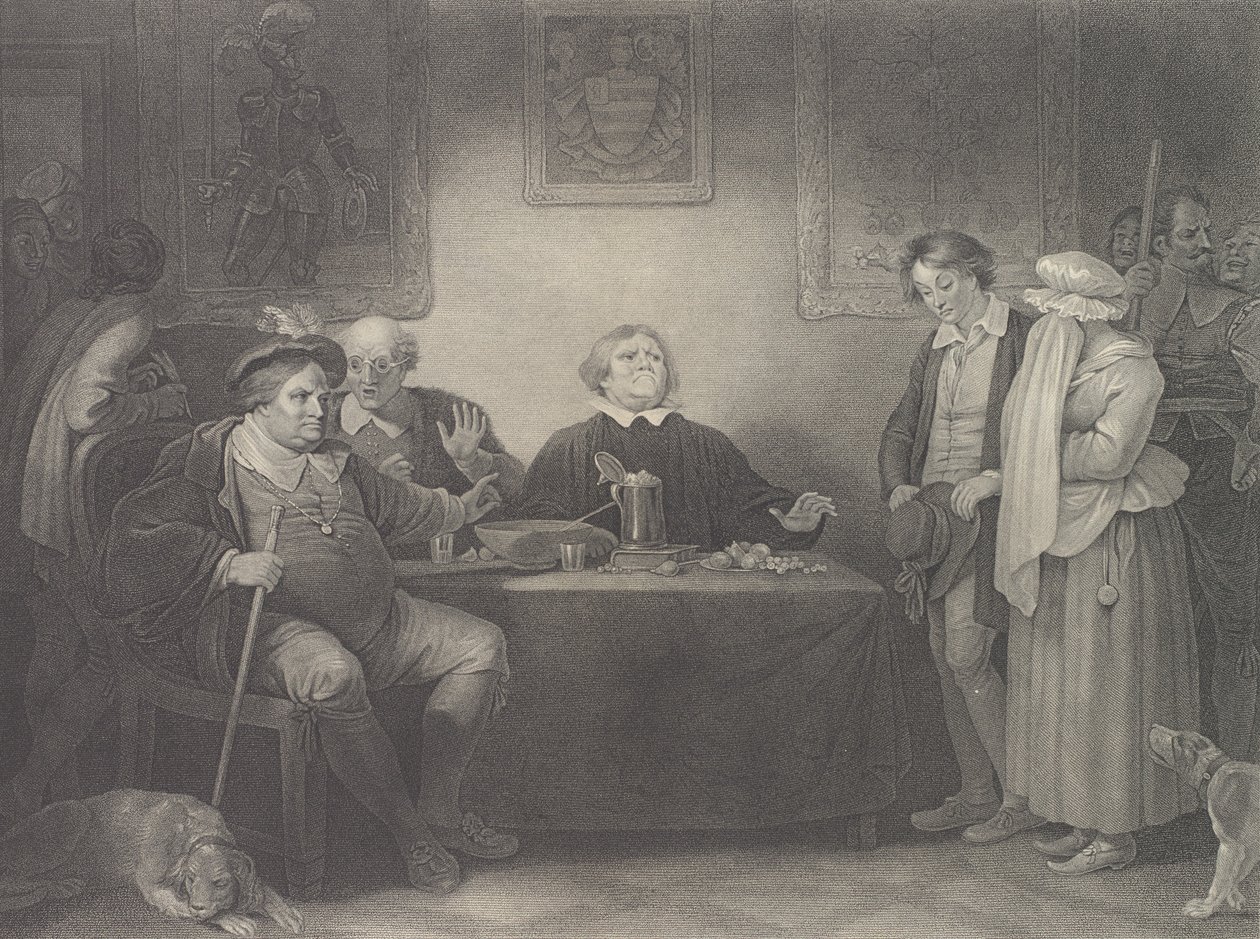 Les Sept Âges, Cinquième Âge : La Justice Shakespeare, Comme Vous..., première publication 1801, réédité 1852 - Peter Simon