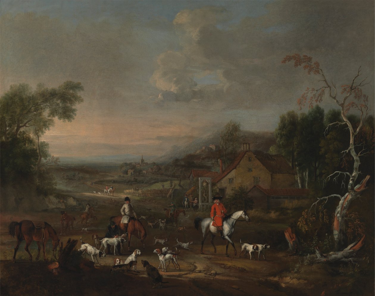 Le révérend Jemmet Browne à une rencontre de foxhounds - Peter Tillemans