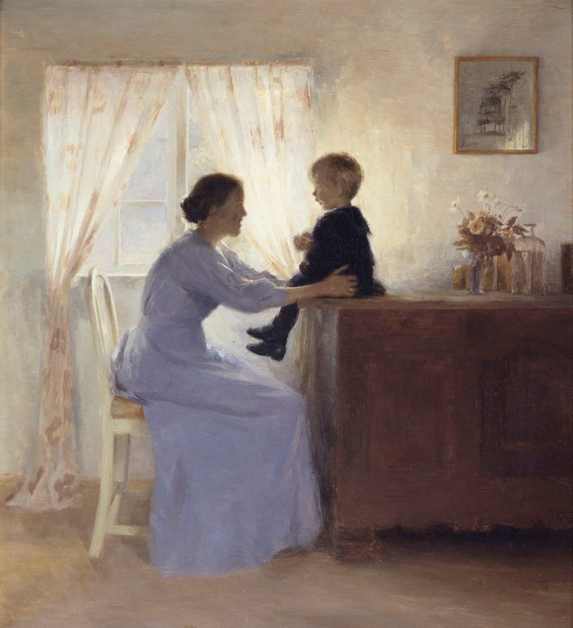 Une mère et son enfant à l