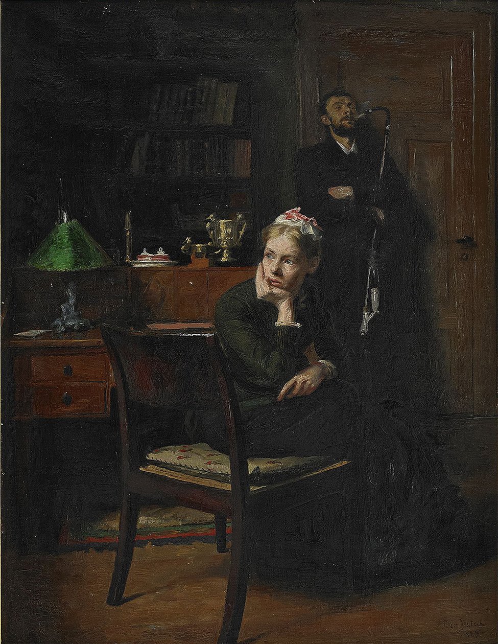 Scène de famille dans un intérieur, 1885 - Peter Vilhelm Ilsted