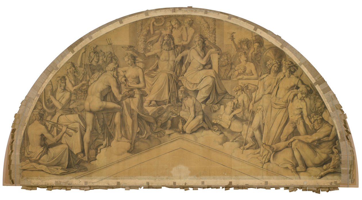 Die Aufnahme des Herakles in den Olymp - Peter von Cornelius