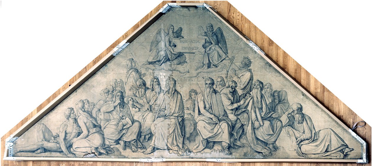 Patriarches et prophètes. Carton pour les fresques de l