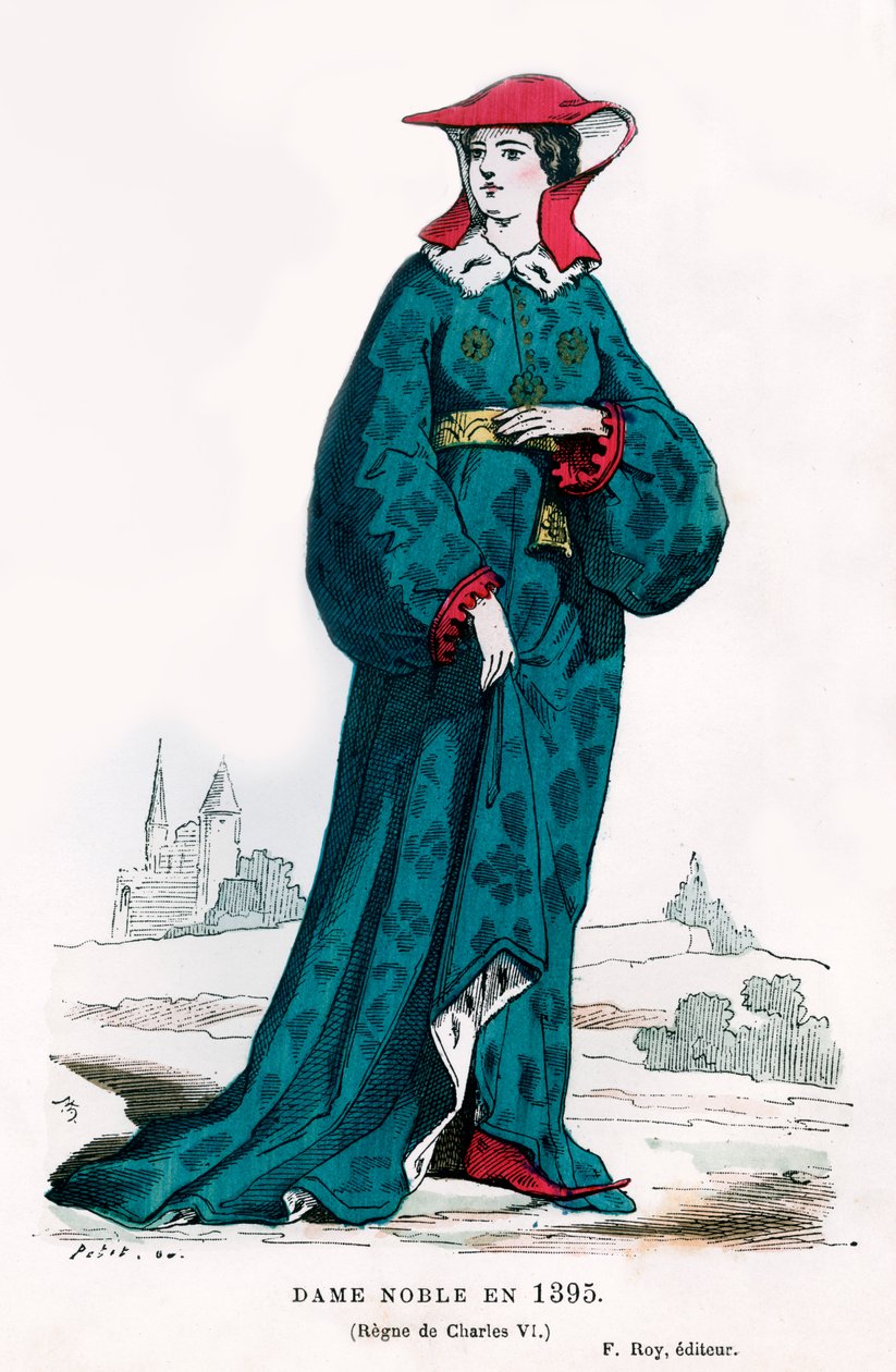 Noble femme du temps de Charles VI de France, 1395 1882-1884 - Petit