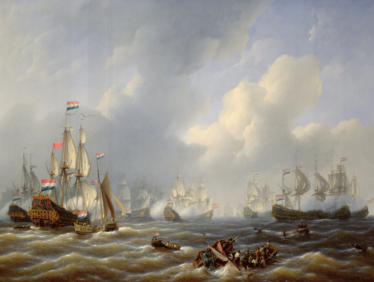 La Bataille de Camperdown le 11 octobre 1797 - Petrus Johann Schotel