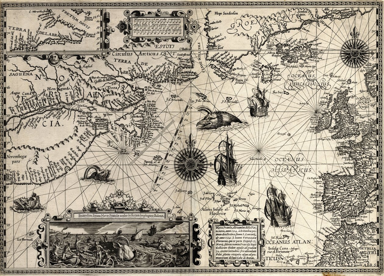 Nouvelle France - Petrus & Doetichum Jan van younger & Claesz Cornelius & Meyn David de (16th century Plancius