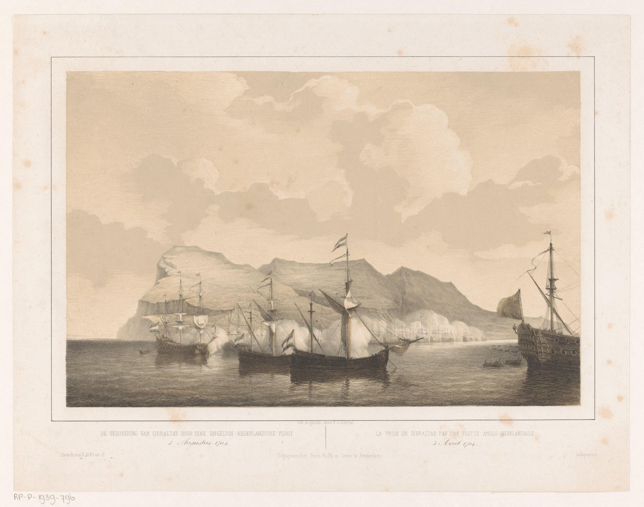 Conquête de Gibraltar - Petrus Johannes Schotel