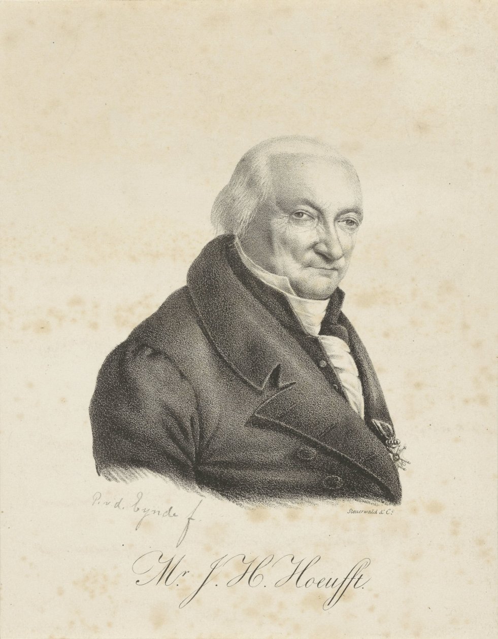 Portrait de Jacob Hendrik Hoeufft - Petrus van den Eynde