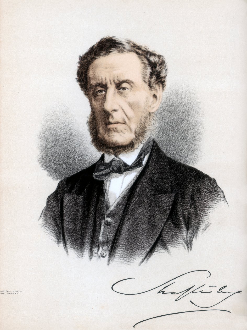 Anthony Ashley Cooper, 7ème comte de Shaftesbury, homme politique et philanthrope anglais, vers 1890 - Petter and Galpin Cassell