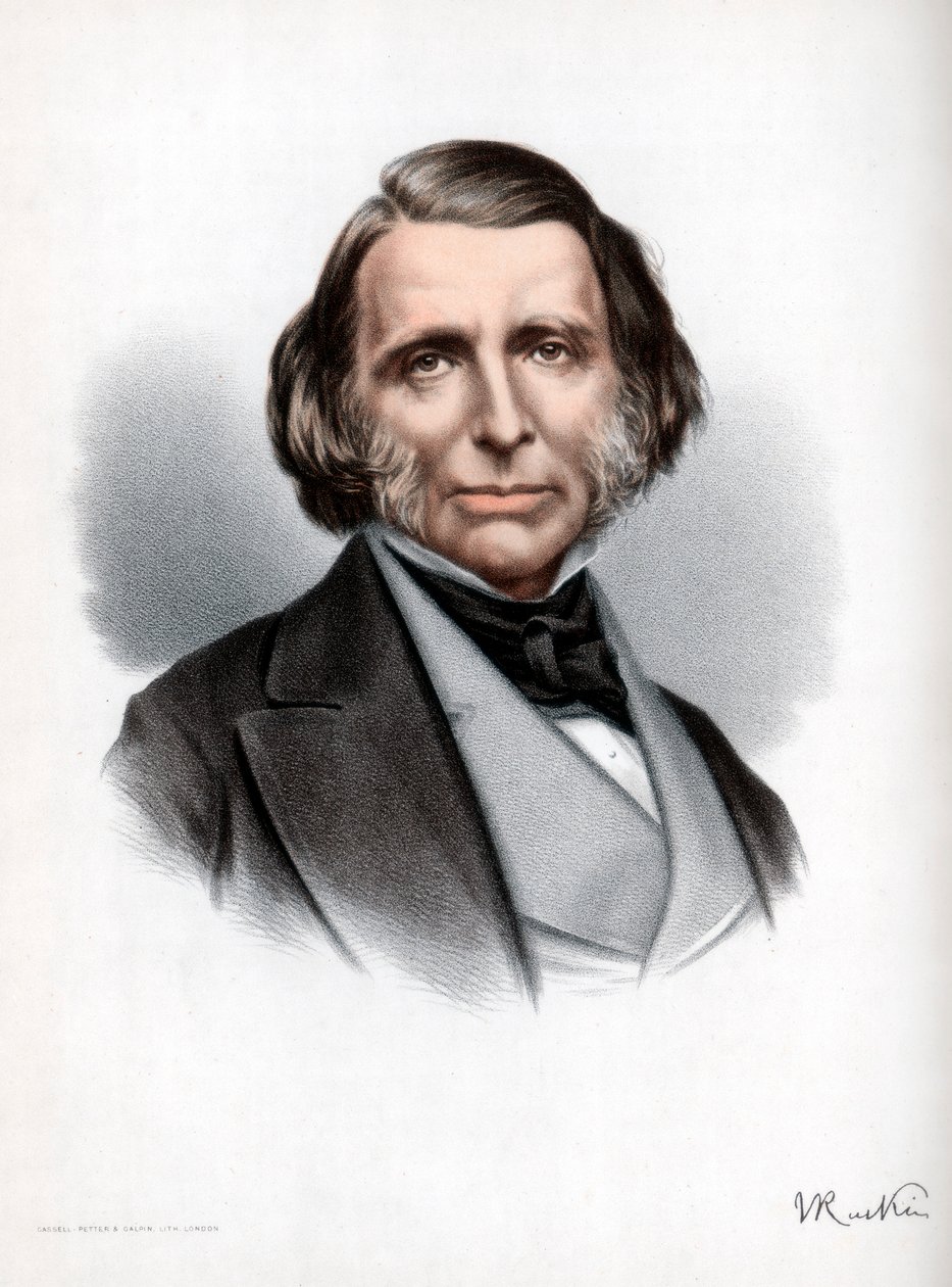 John Ruskin, auteur, poète, artiste et critique britannique, vers 1890 - Petter and Galpin Cassell