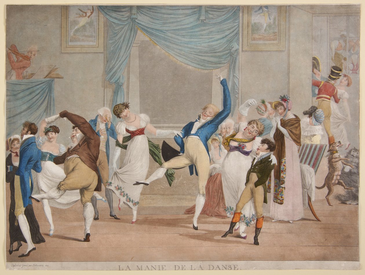 La manie de la danse - Philibert-Louis Debucourt