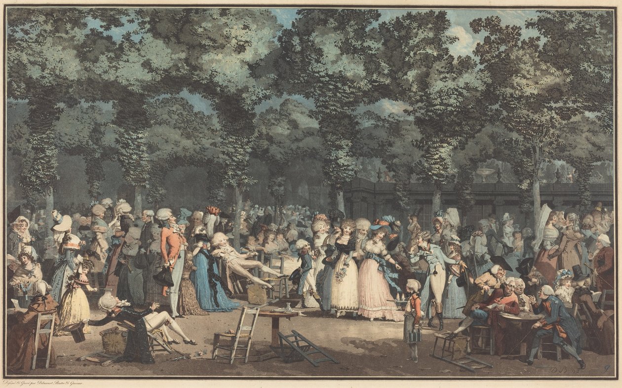 La Promenade Publique - Philibert-Louis Debucourt