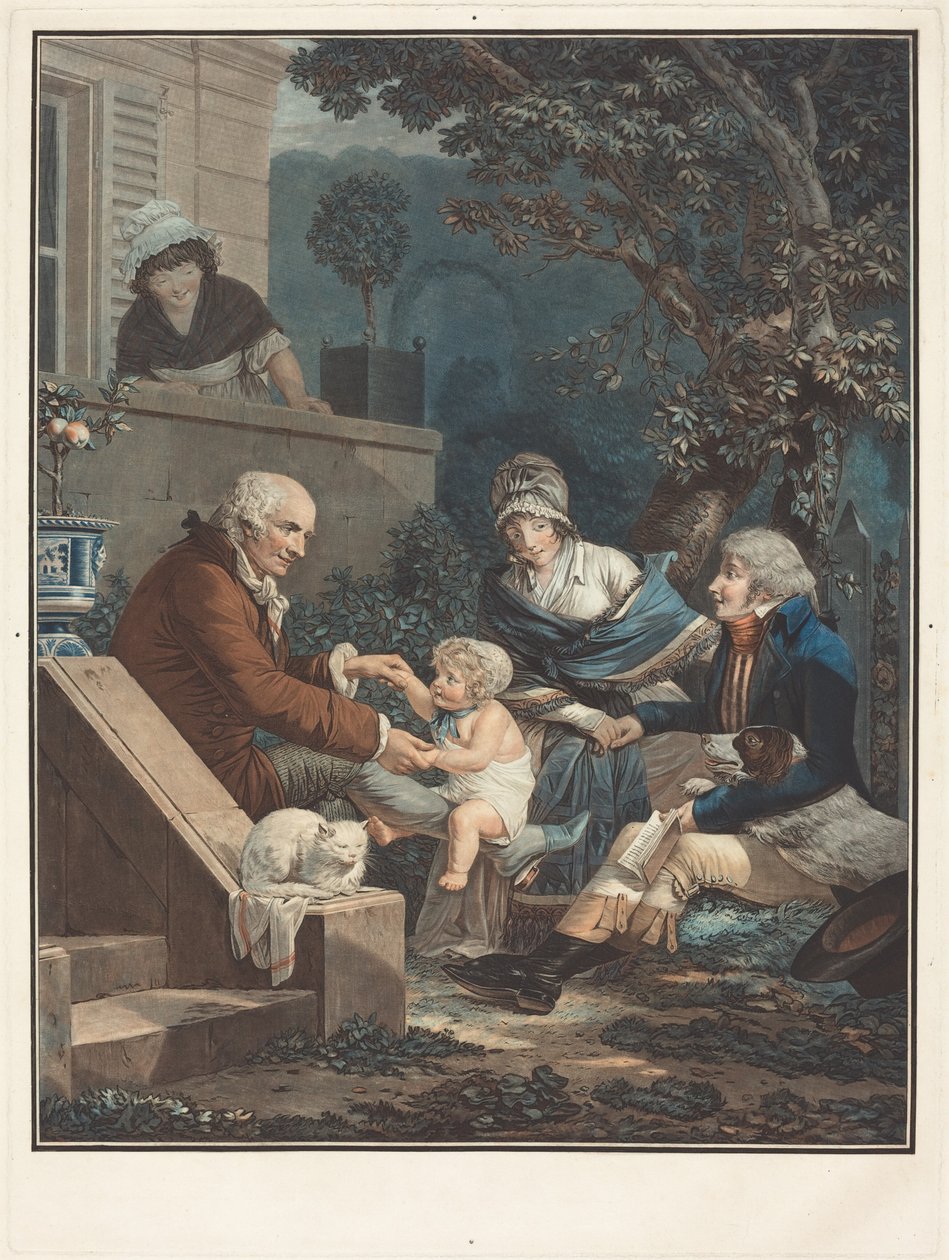 Les Plaisirs paternels - Philibert-Louis Debucourt
