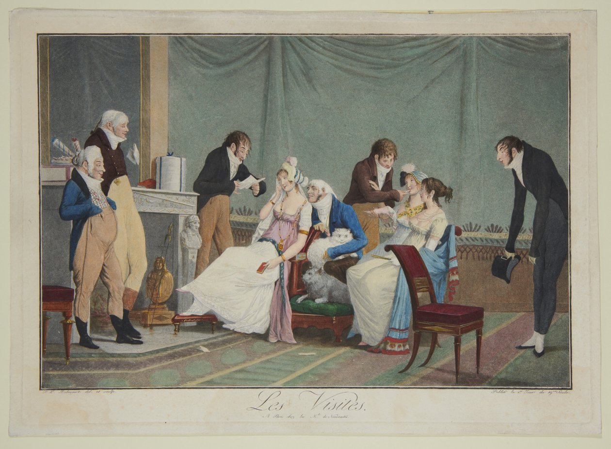 Les Visites - Philibert-Louis Debucourt