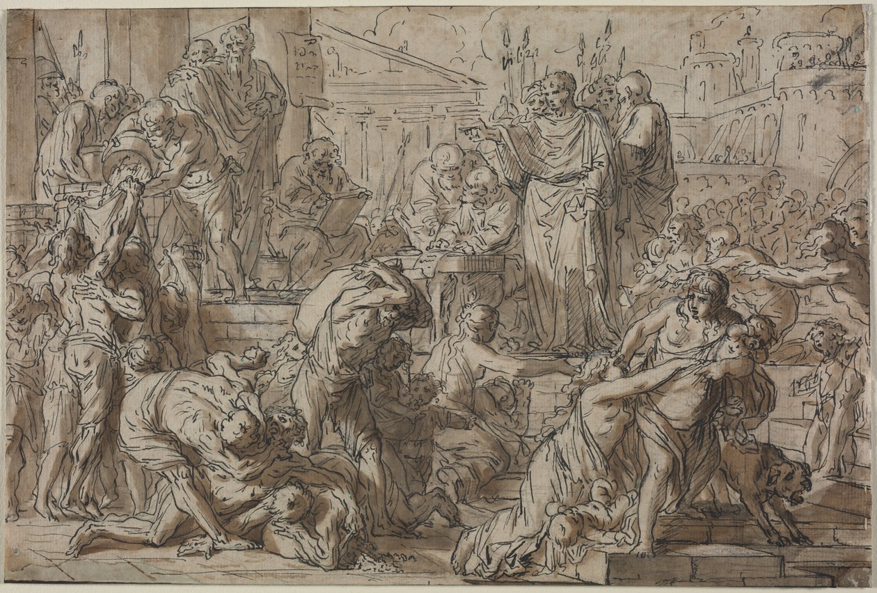 Sujet romain, 1700s - Philibert Benoît Delarue