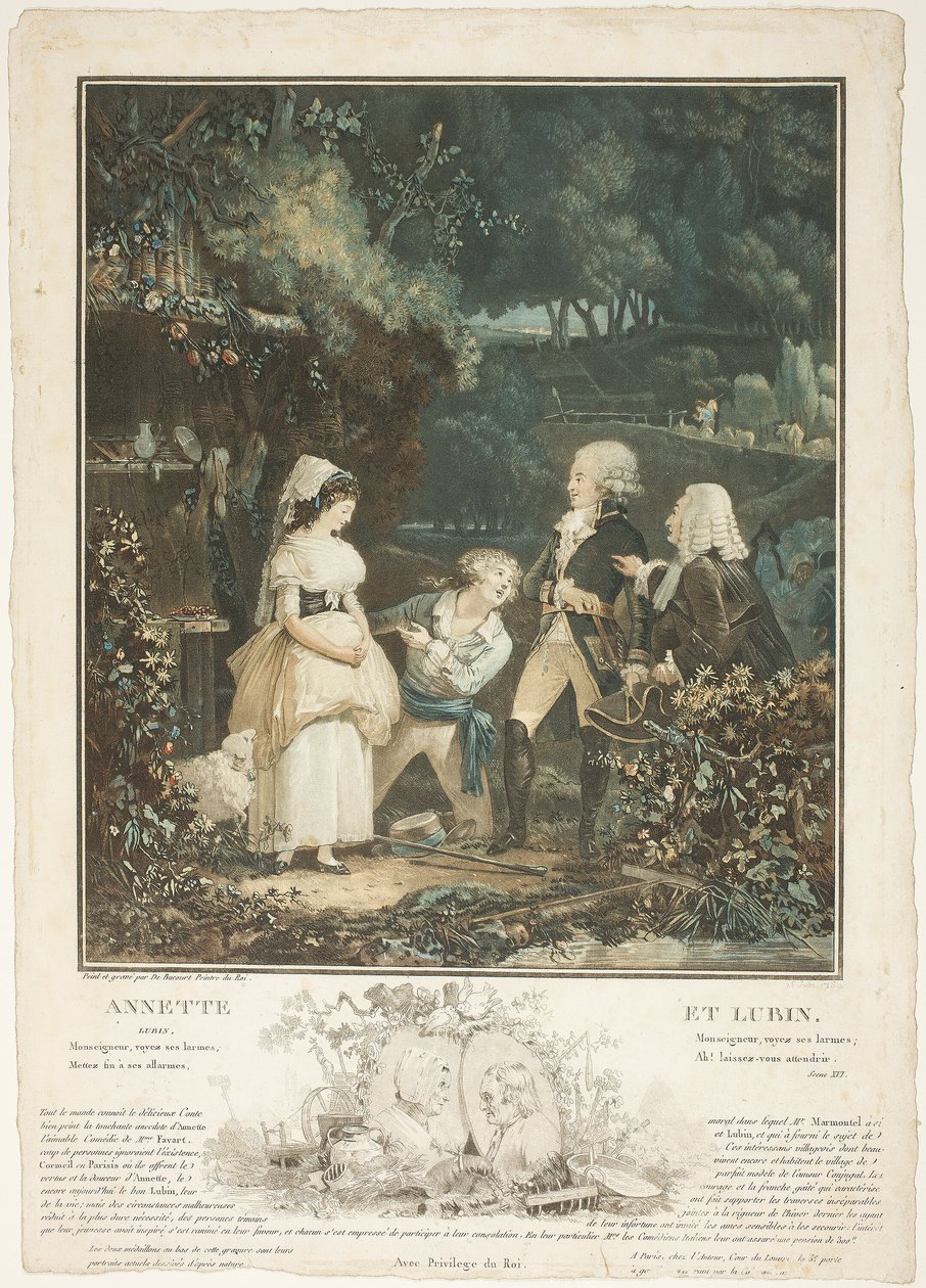 Annette et Lubin - Philibert-Louis Debucourt