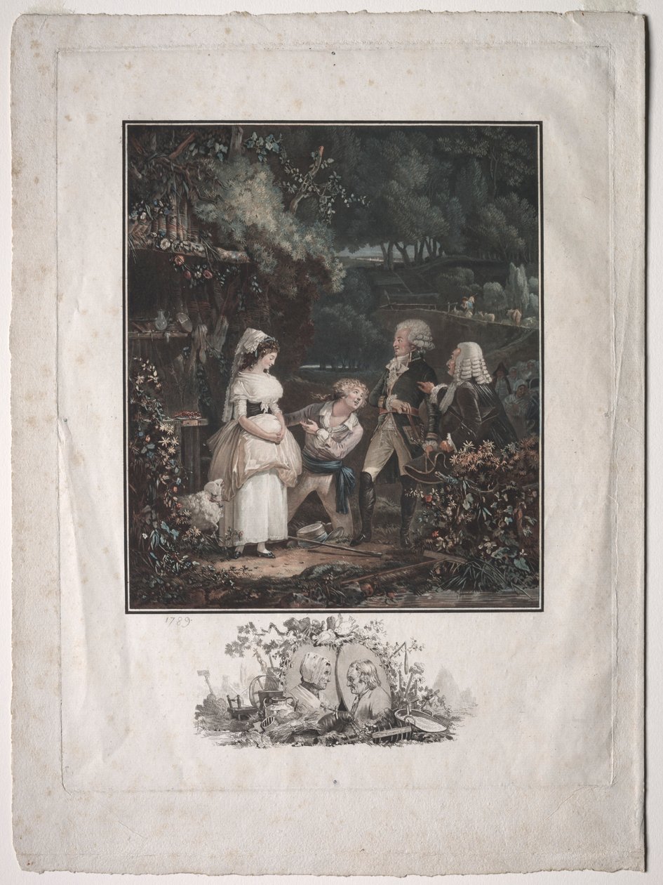 Annette et Lubin, 1789 - Philibert Louis Debucourt