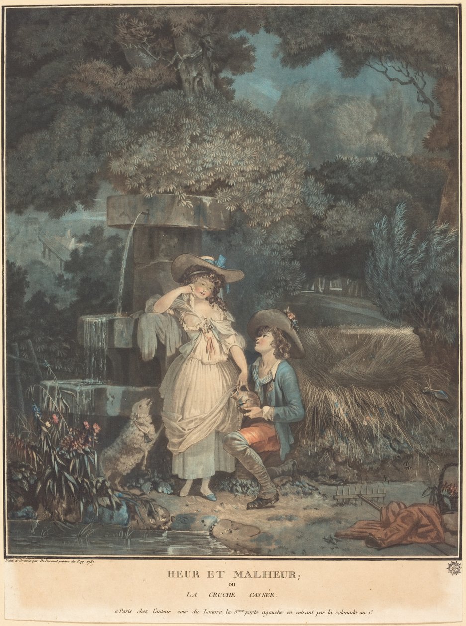 Heur et Malheur, ou la Cruche cassée - Philibert Louis Debucourt