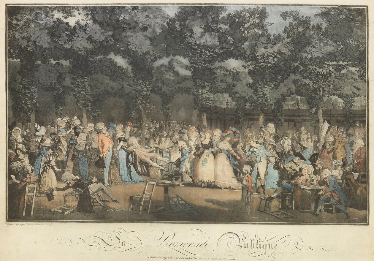 La promenade publique, 1792 - Philibert Louis Debucourt