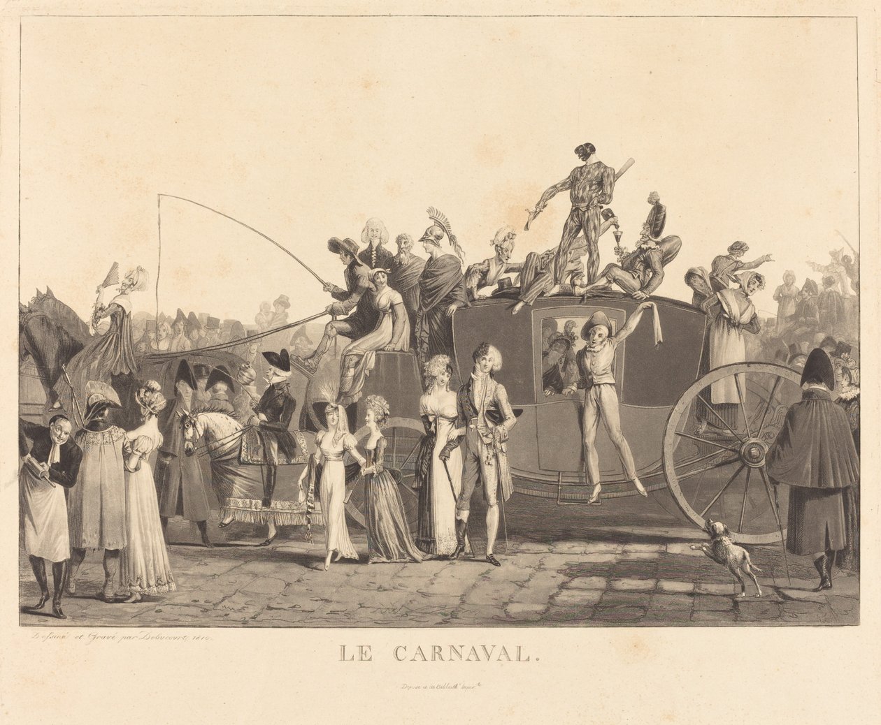 Le Carnaval - Philibert Louis Debucourt