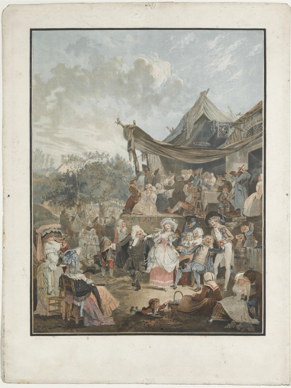 Le Menuet de la mariée, 1786 - Philibert Louis Debucourt