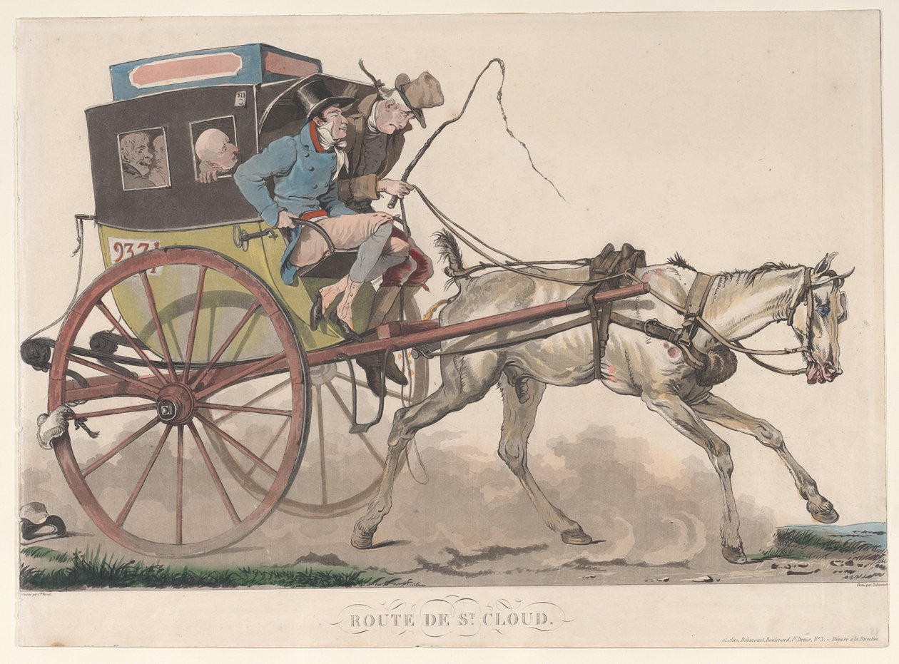 Route de St. Cloud, 1816 - Philibert Louis Debucourt