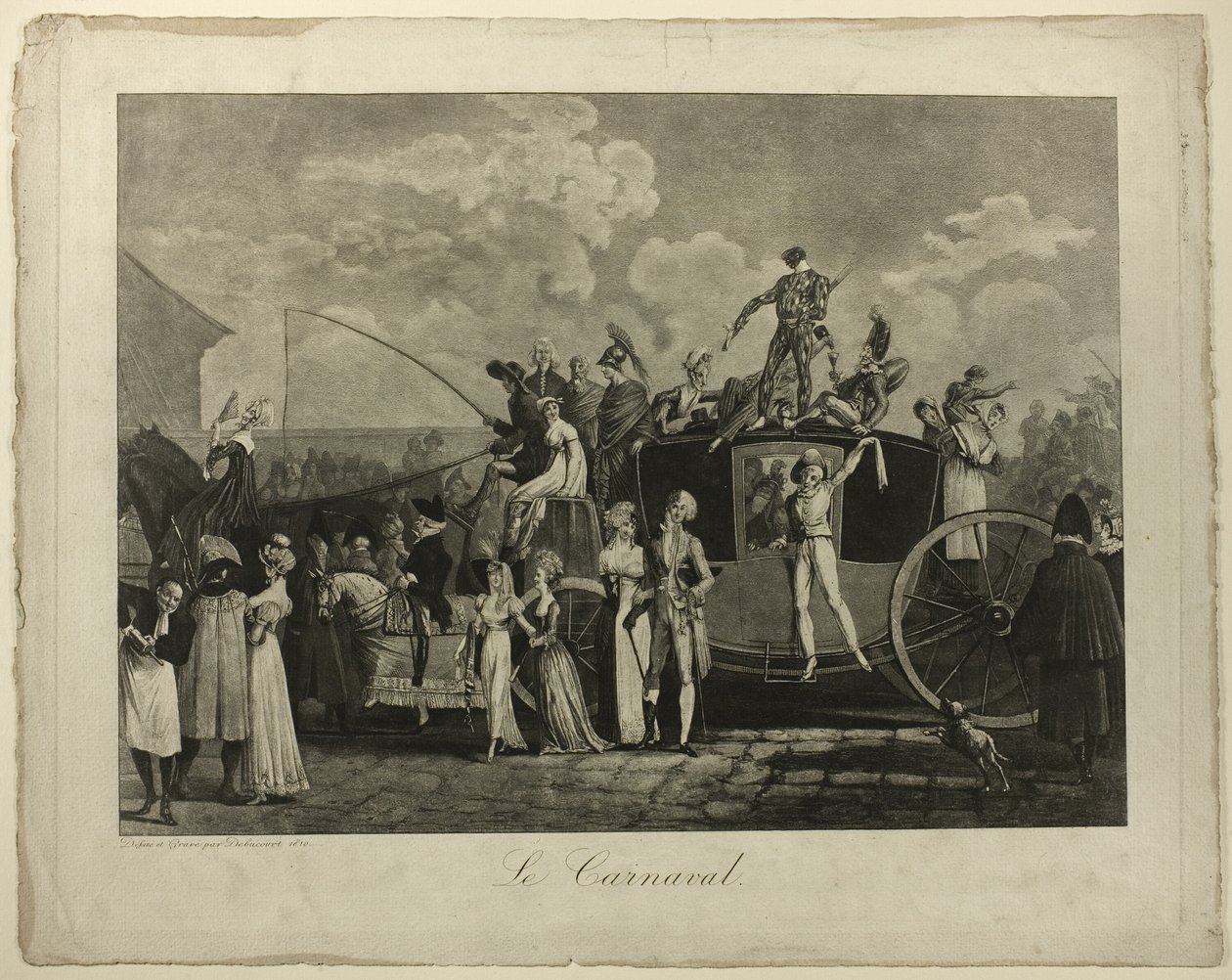 Le carnaval - Philibert Louis Debucourt