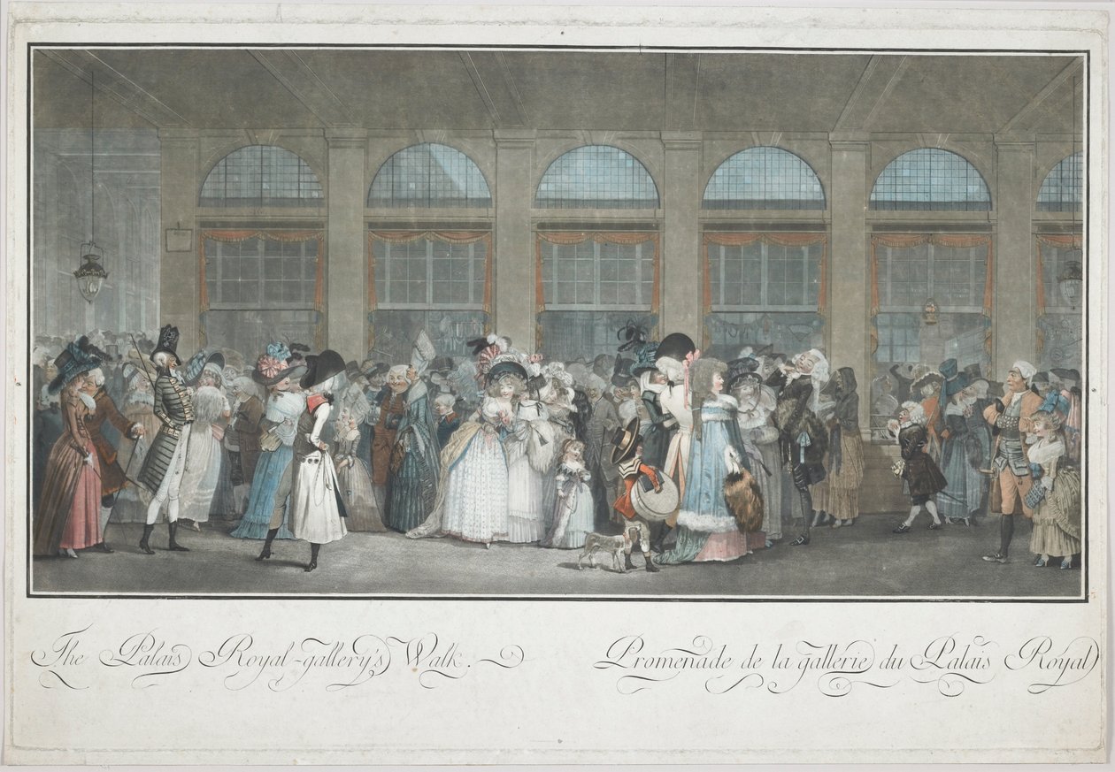 La promenade de la galerie du Palais Royal - Philibert Louis Debucourt