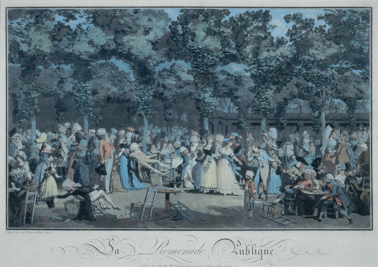 La promenade publique - Philibert Louis Debucourt