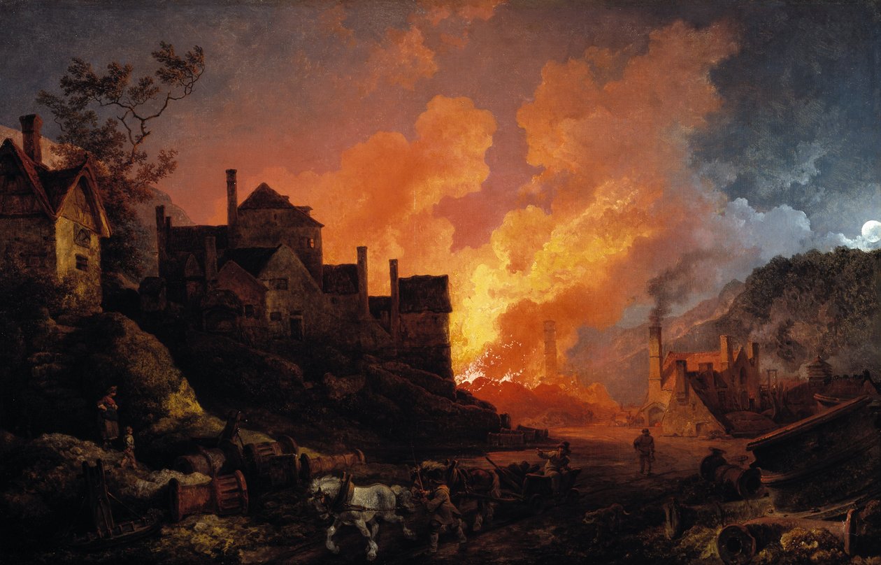 Coalbrookdale de nuit, 1801 - Philippe-Jacques de Loutherbourg