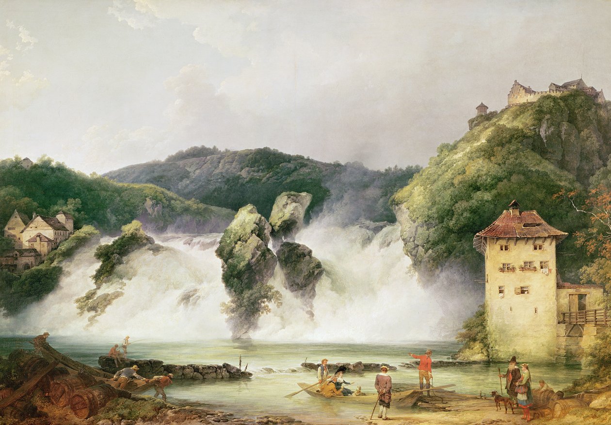La chute du Rhin à Schaffhausen, 1775 - Philippe Jacques de Loutherbourg