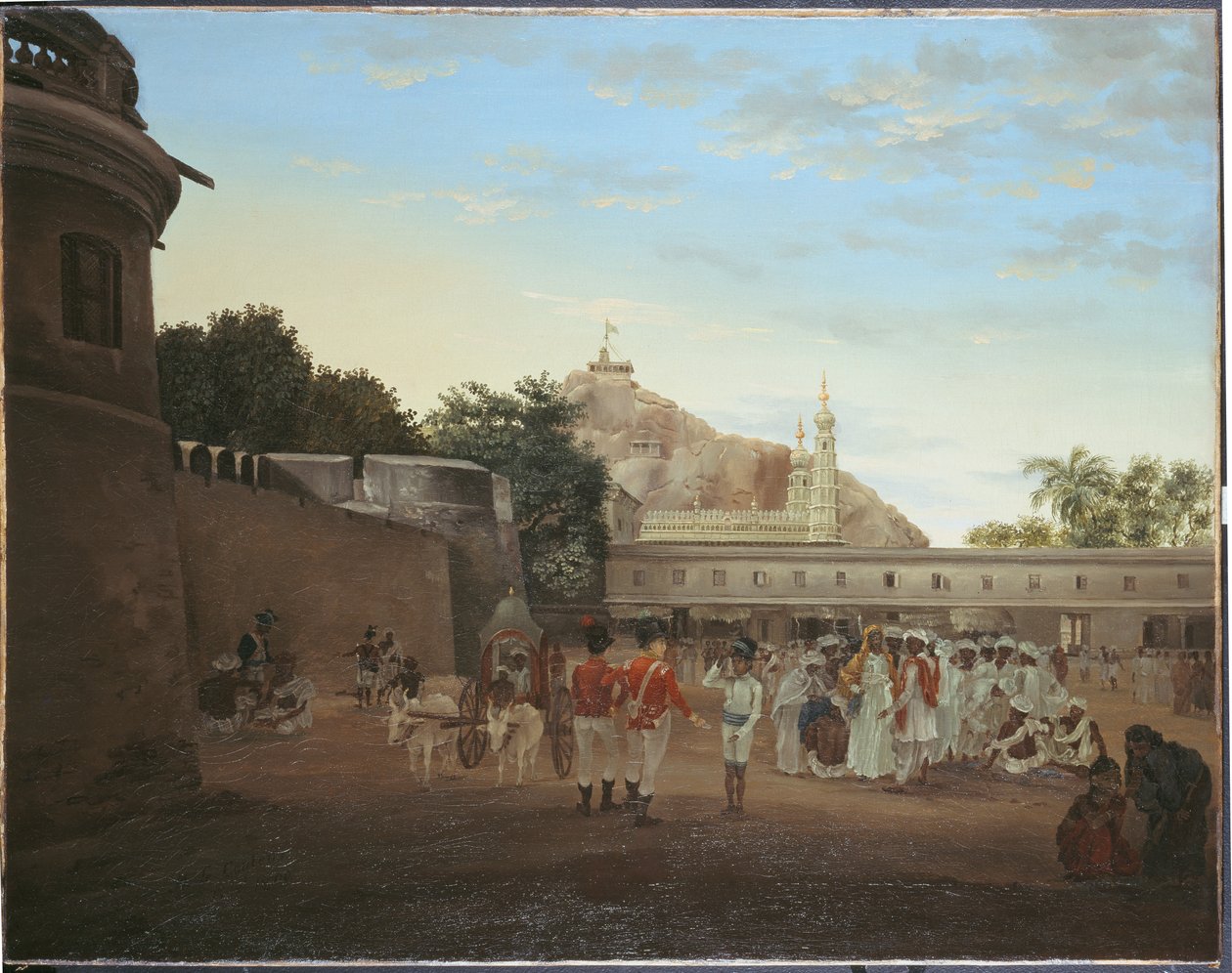 La place du marché de Trichinopoly, 1800 - Philip Le Couteur