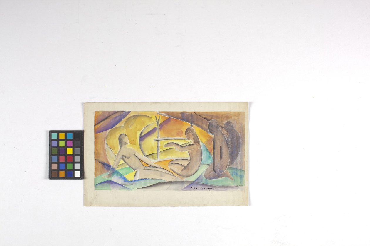 Esquisse pour fresque, date inconnue - Philip Ayer Sawyer