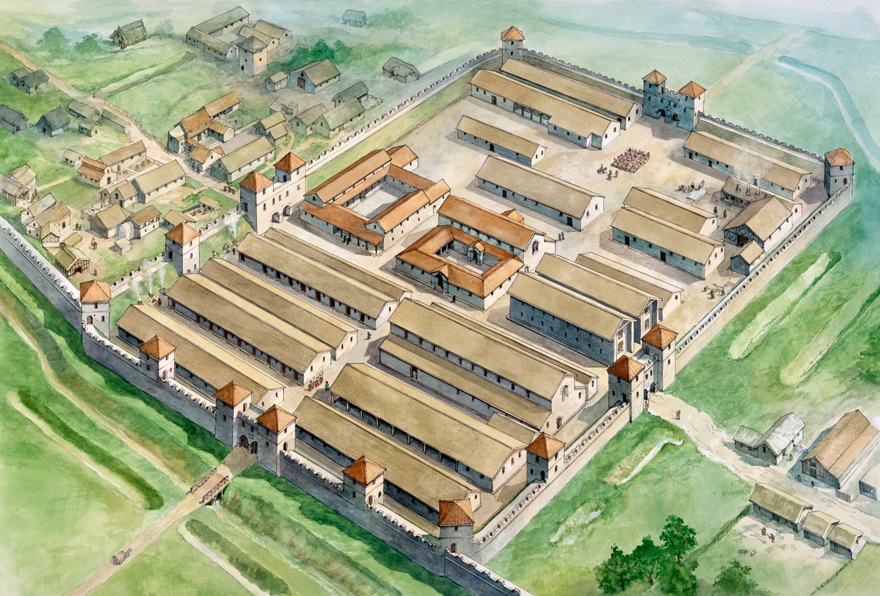 Fort romain de Birdoswald, 3ème siècle, vers 1990-2010 - Philip Corke