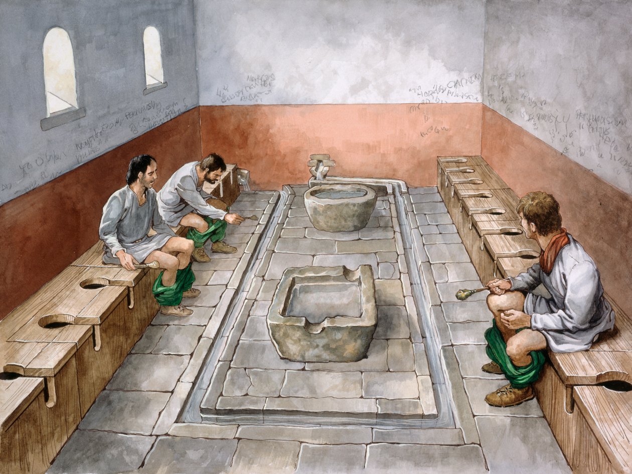 Latrine romaine, 2ème siècle, vers 1990-2010 - Philip Corke