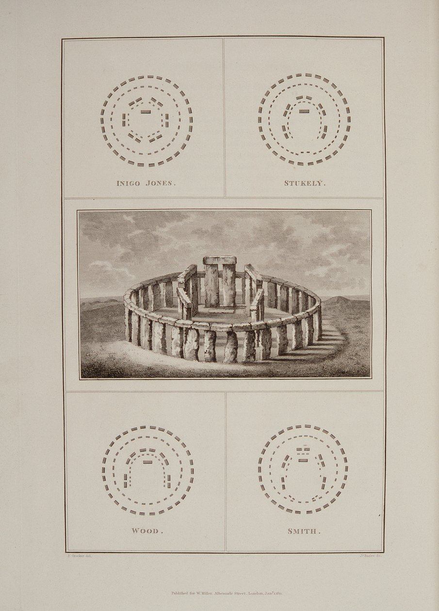 Vue de Stonehenge, de The History of Ancient Wiltshire par Sir Richard Colt Hoare, gravé par James Basire, Londres, 1810-11 - Philip Crocker