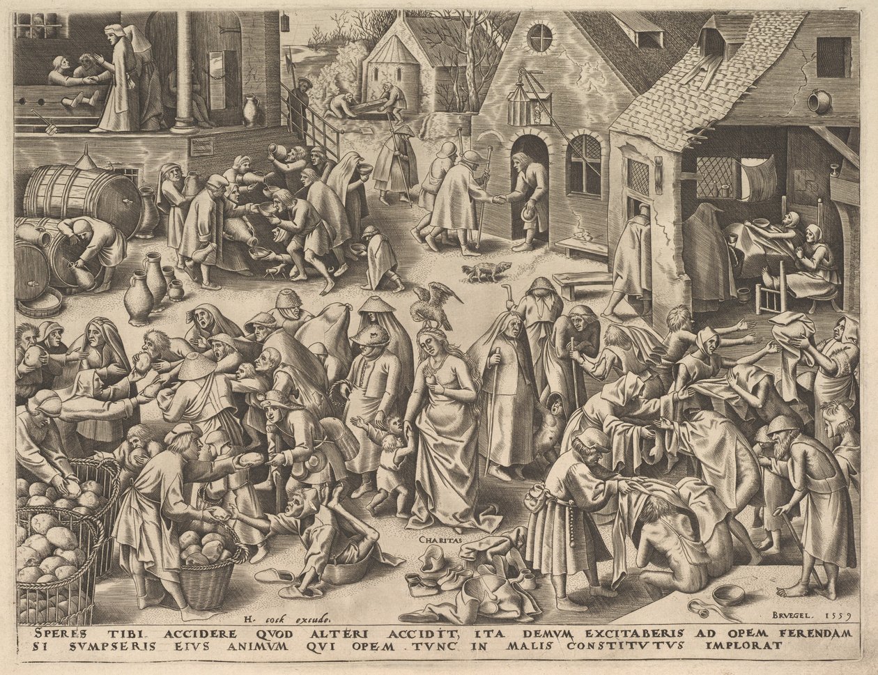 Charité Charitas des Vertus, 1559 - Philip Galle