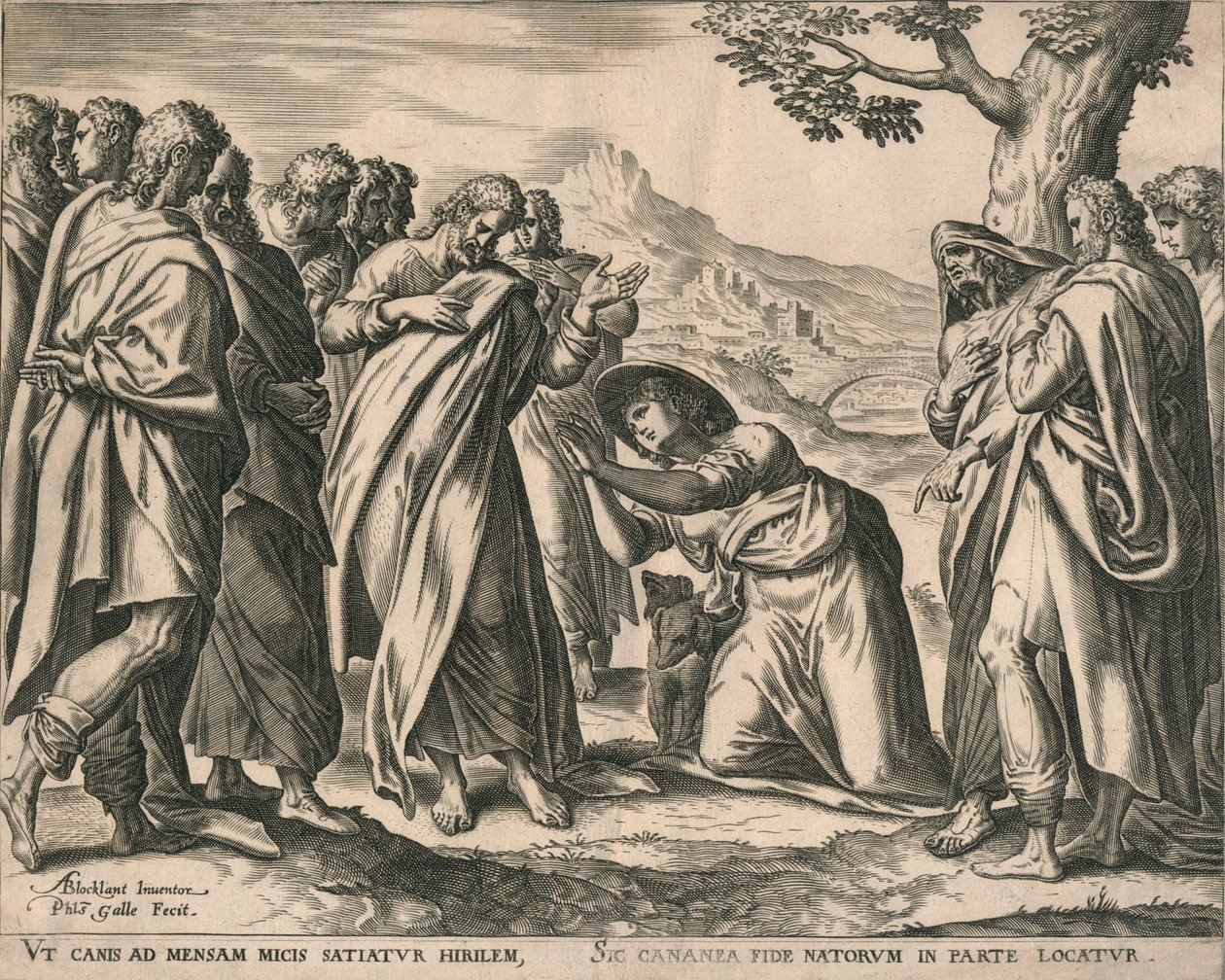 Christ et la femme de Canaan - Philip Galle