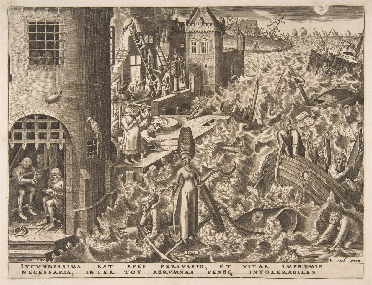 Espoir Spes de la série Les Vertus, 1559-60 - Philip Galle
