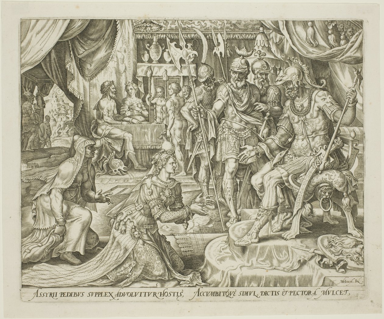 Judith présentée à Holopherne, planche cinq de L