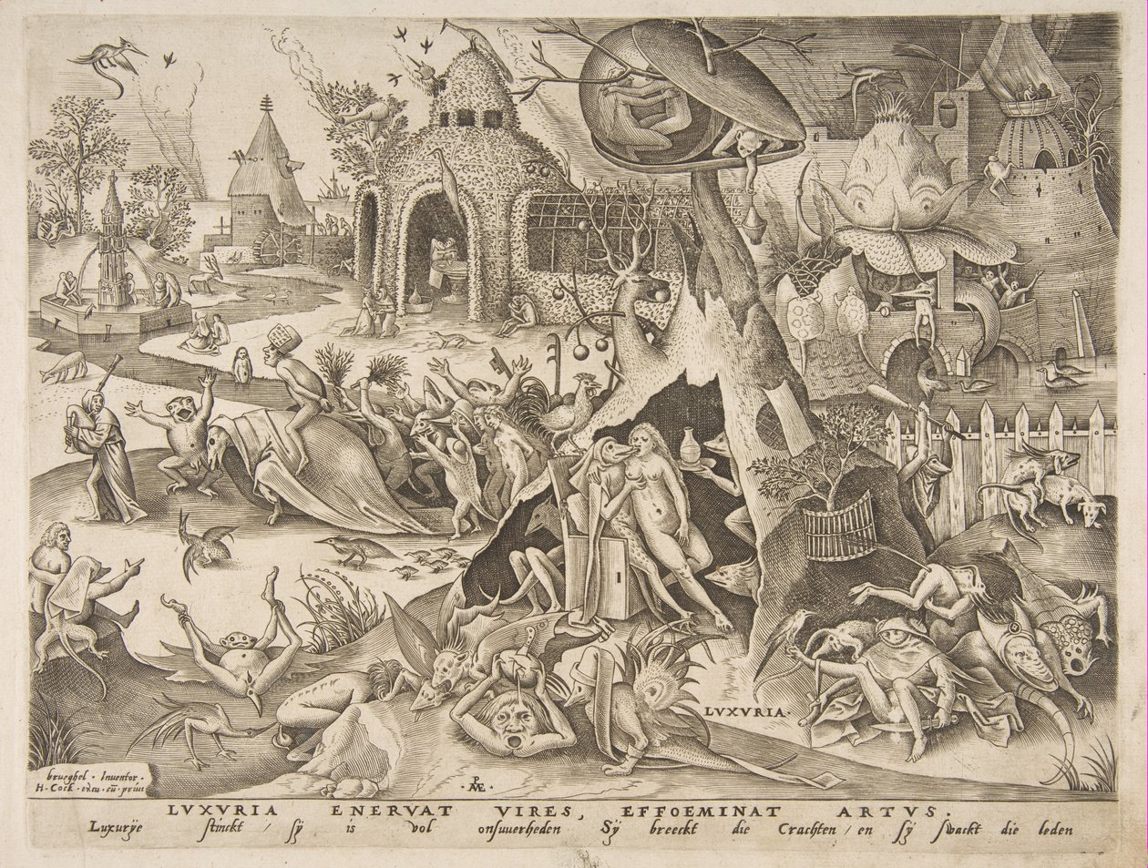 Luxure des Sept Péchés Capitaux, 1558 - Philip Galle