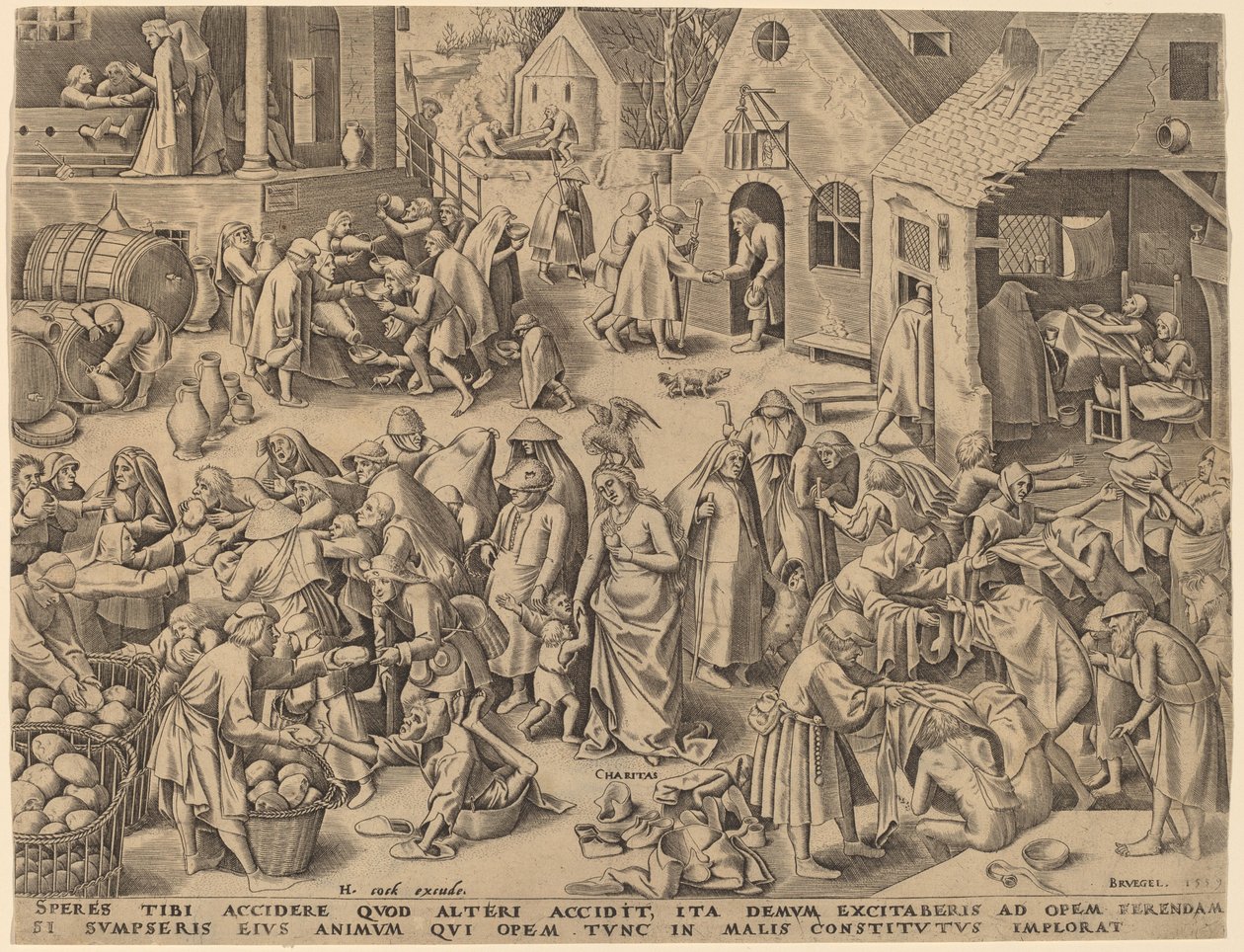 Charité - Philip Galle after Pieter Bruegel the Elder