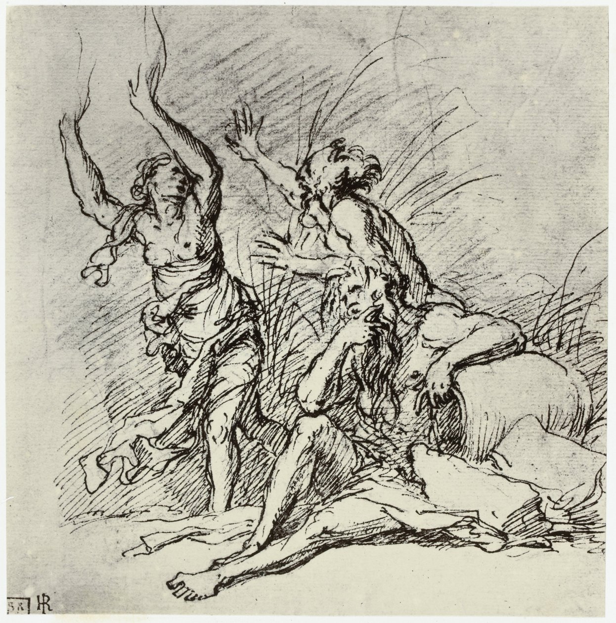 Salvator Rosa, Pan et Syrinx - Philip Henry Delamotte