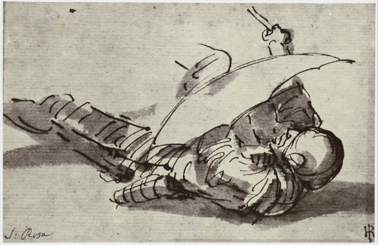 Salvator Rosa, Le Soldat Blessé - Philip Henry Delamotte