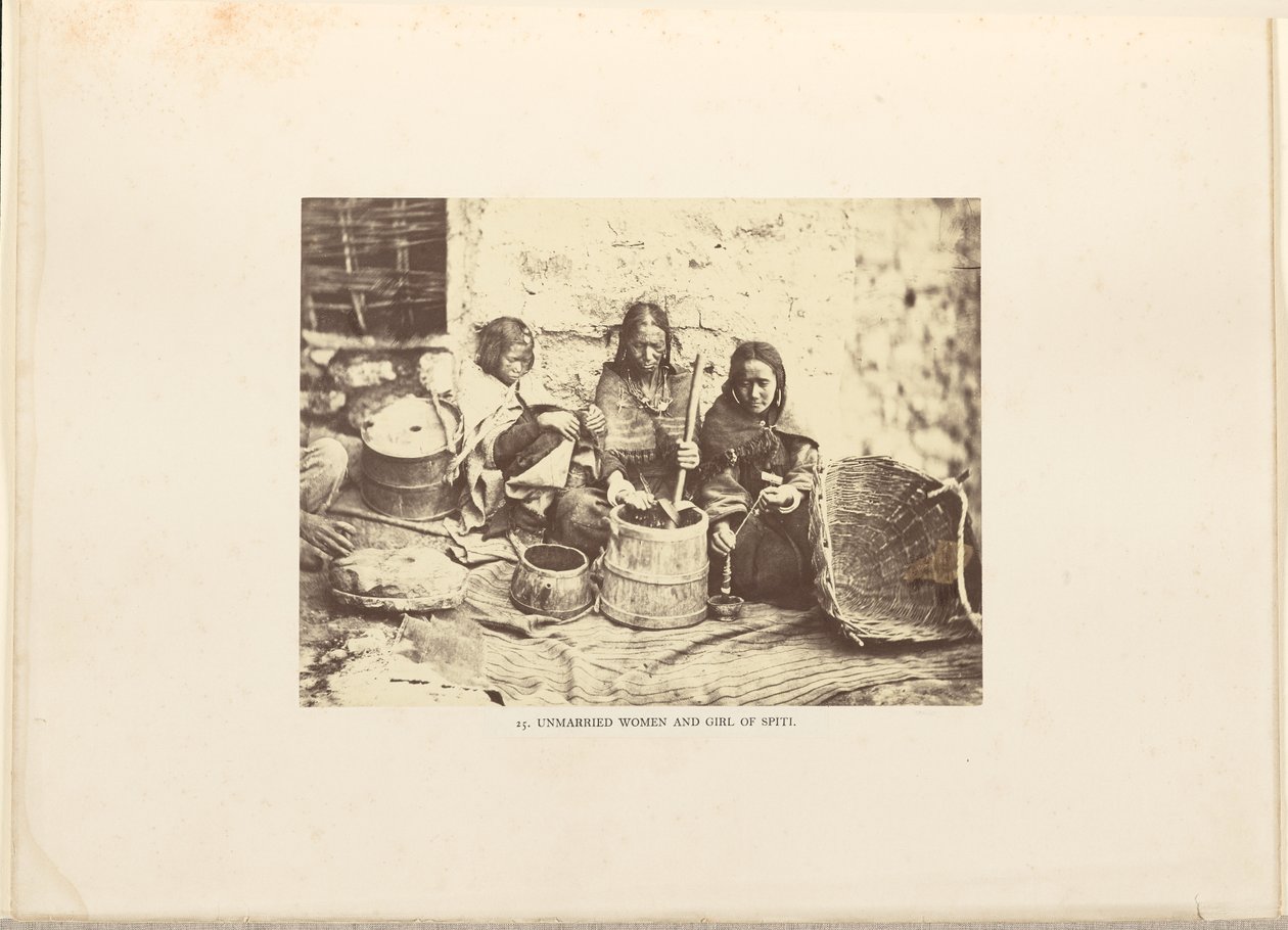 Femmes et jeunes filles célibataires de Spiti - Philip Henry Egerton