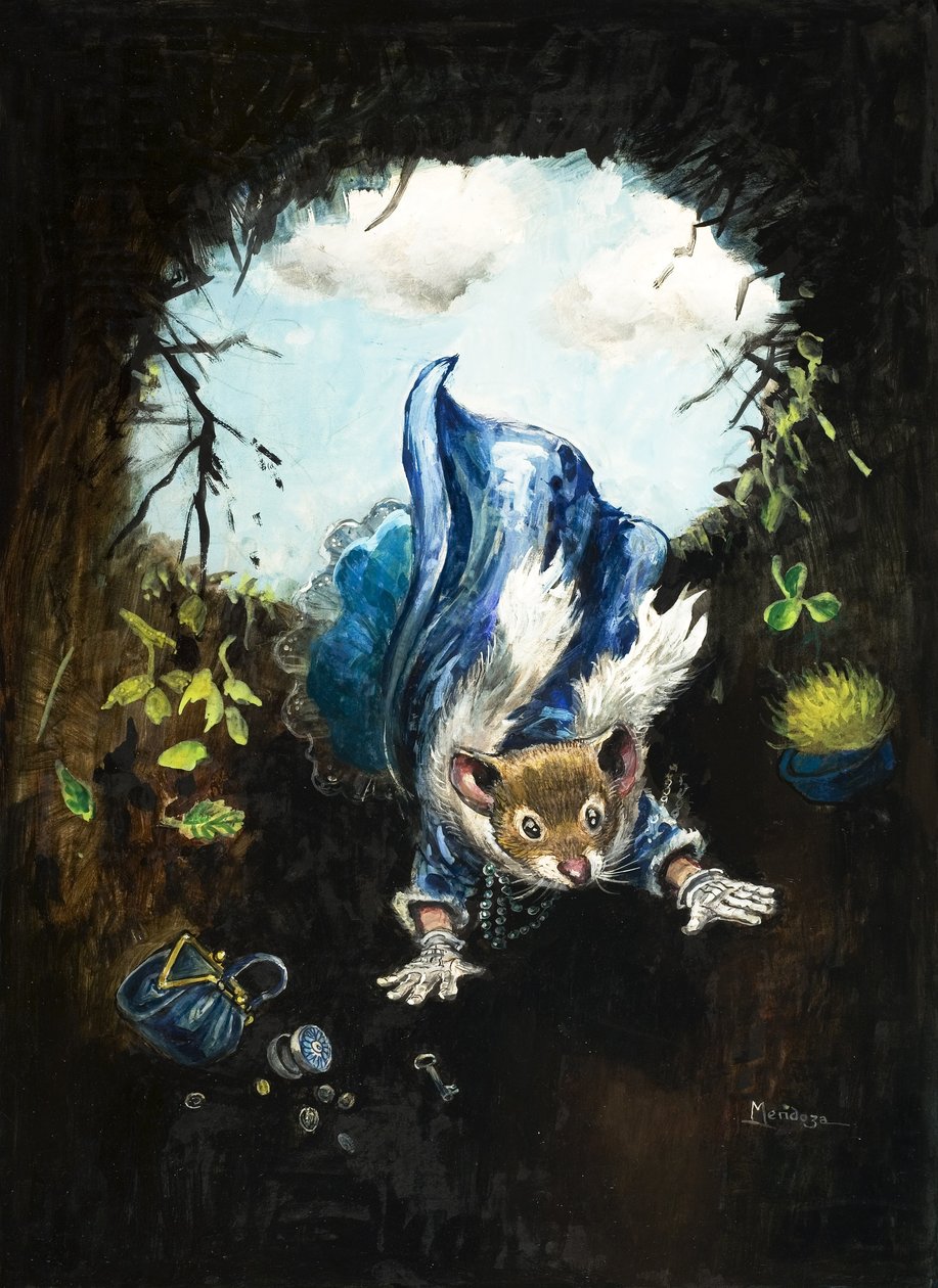 Souris des villes et souris des champs (gouache sur papier) - Philip Mendoza