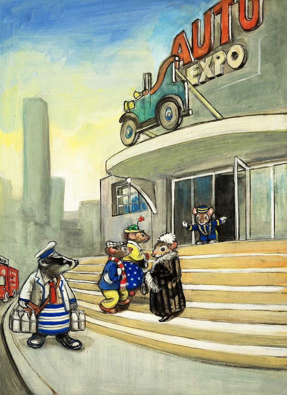 Souris des villes et souris des champs (gouache sur papier) - Philip Mendoza