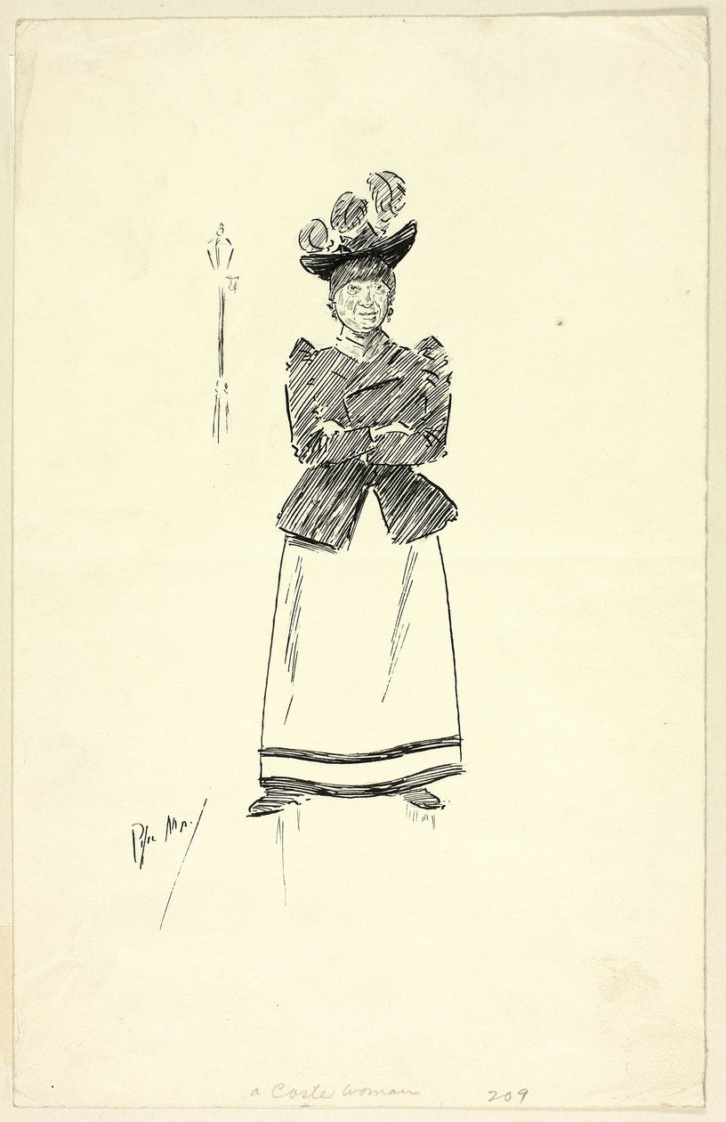 Une femme Coster - Philip William May