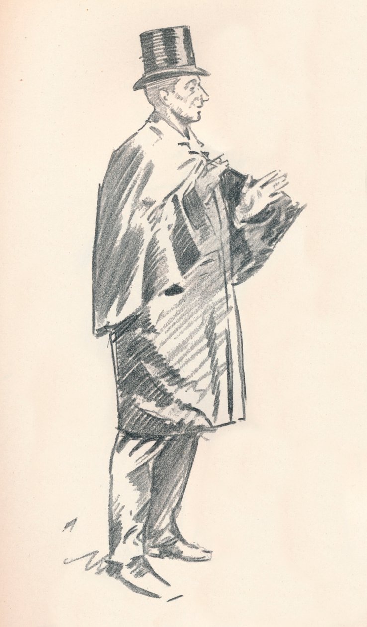 Croquis au crayon de plomb, XIXe siècle - Philip William May