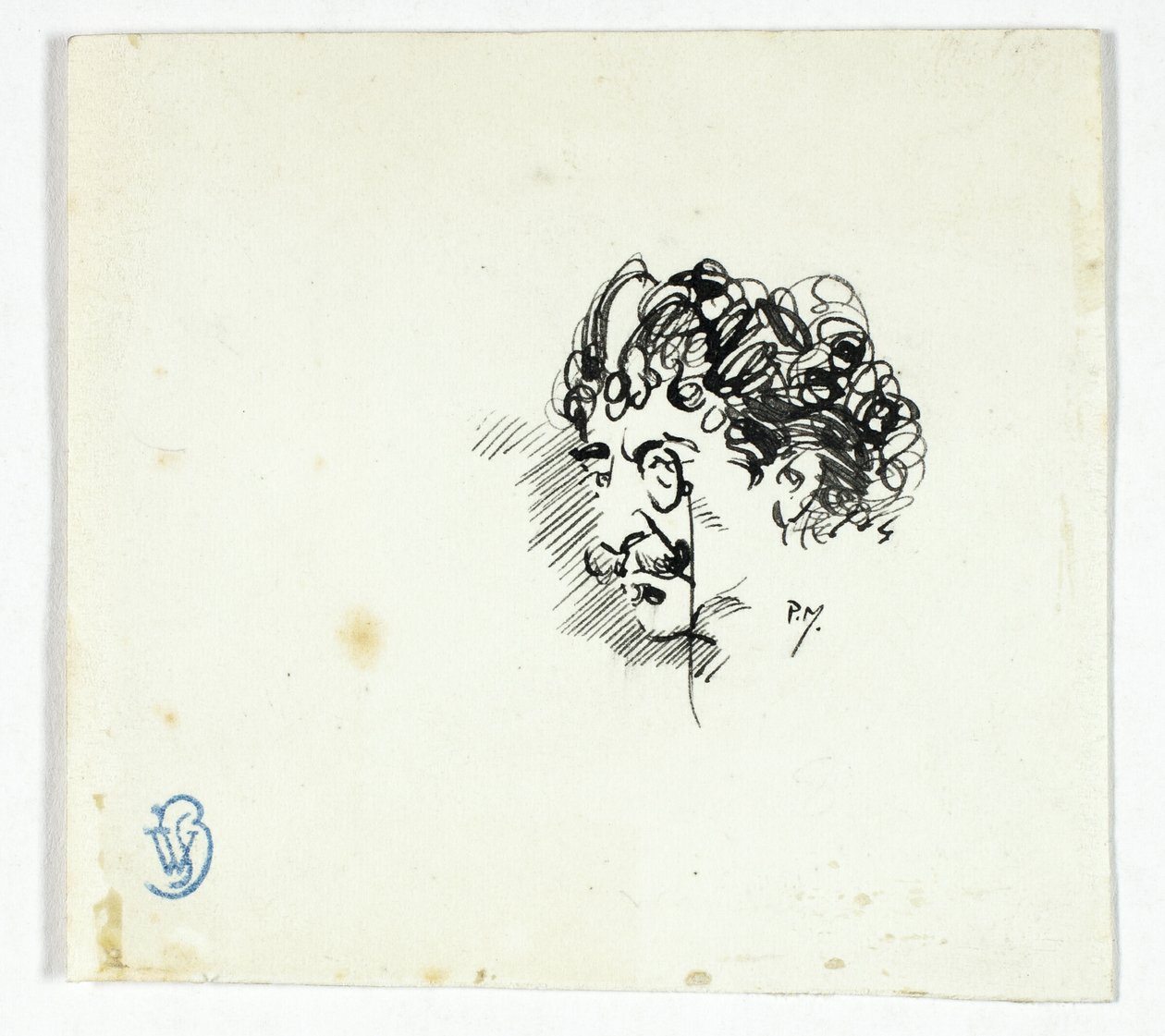Esquisse de la tête de Whistler - Philip William May